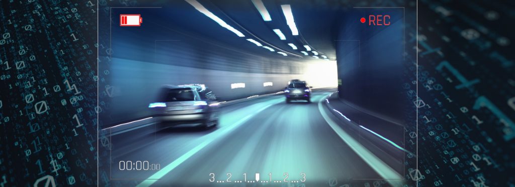 vehicles driving in tunnel