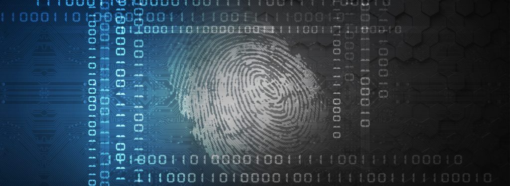fingerprint with computer code